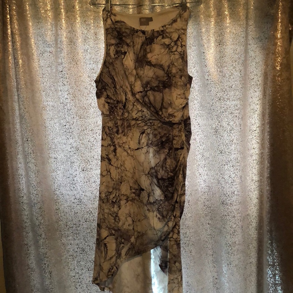 Black and white marble dress